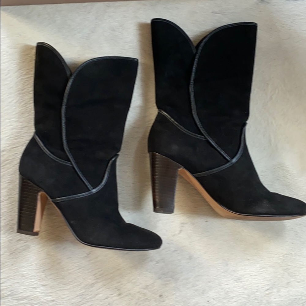 Rosegold Heeled Boots Sz 8.5